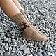 Заказать RussianSocks Бежевые носки с оленями вязаные новогодний подарок. RussianSocks ВЯЗАНЫЕ НОСКИ ВАРЕЖКИ. Ярмарка Мастеров. . Носки Фото №3