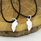 A White Heart pendant made of two halves. Pendants. Selberiya shop. My Livemaster. Фото №6