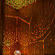 Интерьерный светильник из дерева ночник "Мандала". Потолочные и подвесные светильники. Tesso Art:  Светильники и интерьер. Ярмарка Мастеров.  Фото №4