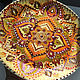 Platos de pared 'estilo indio-pavo real y Mandala'. Decorative plates. Art by Tanya Shest. Ярмарка Мастеров.  Фото №5
