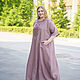 NATALINI Льняное бохо платье в пол с вышивкой цвет какао. Платья. NATALINI. Ярмарка Мастеров.  Фото №9