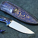 The handmade knife 'Blue Racer'. Knives. zlathunter. Online shopping on My Livemaster.  Фото №2