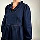  Джинсовое женское платье. Платья. Lera Samaryanova (moda-xxl-ru). Ярмарка Мастеров.  Фото №4