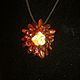 Amber Flower Pendant Natural Amber jewelry gift for woman. Pendant. BalticAmberJewelryRu Tatyana. My Livemaster. Фото №4
