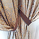 The curtains in the house for living room with brown edging on the bottom edge. Curtains1. Designer-Mart (designer-mart). My Livemaster. Фото №5