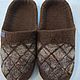 Slippers felted men's dragon Skin. Slippers. Julia. Online shopping on My Livemaster.  Фото №2
