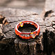 Ring made of wood and resin Volcano. Rings. greenwood44. My Livemaster. Фото №5