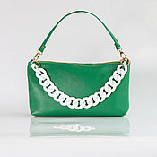 Сумки и аксессуары handmade. Livemaster - original item Classic bag: Leather Handbag Fagottino (Verde). Handmade.