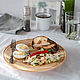 Flat plate made of Cedar from the 'Aristocrat' series 275 mm. T137, Dinnerware Sets, Novokuznetsk,  Фото №1