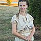 Блузка "Лебеди". Блузки. СЛАВный стиль от Заряны и Анны. Интернет-магазин Ярмарка Мастеров.  Фото №2
