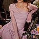 Шифоновая дымка от бренда Alberta Ferretti. Цвет дымчато-сиреневый. Ткани. Mariteks  Итальянские  ткани. Интернет-магазин Ярмарка Мастеров.  Фото №2