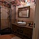 Тумба в ванную с зеркалом. Тумбы. Артур Шаумян (style-loft). Интернет-магазин Ярмарка Мастеров.  Фото №2