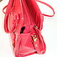 Leather red evening handbag purse with natural beads. Classic Bag. Leather  Art  Phantasy. My Livemaster. Фото №6