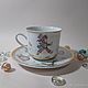 A couple of tea "a Mad tea-party". Single Tea Sets. Classic porcelain (SZubova). Online shopping on My Livemaster.  Фото №2