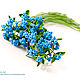 Голубые ягоды из полимерной глины, Растения, Москва,  Фото №1