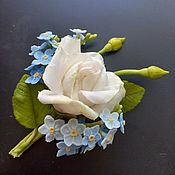 Букет из полимерной глины "Хризантема - цветок императора"