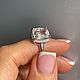 17. Кольцо с натуральным морганитом 4.80  ct. Кольца. Елена. Ярмарка Мастеров.  Фото №9