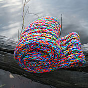 Аксессуары handmade. Livemaster - original item Rainbow snood of large knitting in two turns. Handmade.