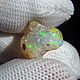 Необработанный Эфиопский Опал - 5,5 ct (13*13*9 Мм). Минералы. Сокрытое в Листве. Интернет-магазин Ярмарка Мастеров.  Фото №2
