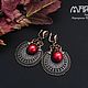 Заказать Серьги в русском стиле. Маргарита Туркина Украшения (marlijewelry). Ярмарка Мастеров. . Серьги классические Фото №3