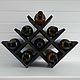 Order Wine rack 'Sota lite' for 8 bottles in wenge color. Color Wood. Livemaster. . Shelving Фото №3