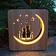 Night light cat lamp, moon lamp. Gifts for February 14. clever wood (clever-wood). Online shopping on My Livemaster.  Фото №2