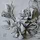 "Плетистая роза", барельеф из гипса, Панно, Санкт-Петербург,  Фото №1