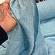  Лен небесно- бирюзовый. Ткани. Радченко Екатерина. Интернет-магазин Ярмарка Мастеров.  Фото №2