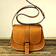 Bag. Genuine leather. Handmade. art. HB 015, Classic Bag, Tolyatti,  Фото №1
