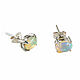 Opal earrings in silver, earrings with opals, earrings with natural opal. Stud earrings. Irina Moro. My Livemaster. Фото №4