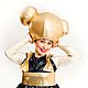 Big gold hat. The club animators, Carnival Hats, Ufa,  Фото №1