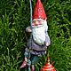 Cotton Christmas toy. The toy is made of cotton. Cotton papier-mache. Cotton toy Switching Tatiana. Christmas toy. Christmas decor. Author's Christmas toy. Toy Christmas.Dwarf. gnome

