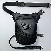 Сумки и аксессуары handmade. Livemaster - original item leather bag on your hip.. Handmade.