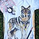 Handpainted t-shirt Wolf, T-shirts, Novosibirsk,  Фото №1