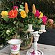 Candle holder, planters Herend, porcelain, handmade, Hungary, Vintage candlesticks, Arnhem,  Фото №1