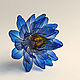 Blue Lotus hair clip. Hairpins. PandaStudio (glossyfleur). Online shopping on My Livemaster.  Фото №2