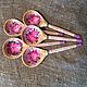 Cuchara de madera flor de Maralnika. Spoons. Original painted Souvenirs and gift. Ярмарка Мастеров.  Фото №5