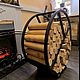 Дровница с колесами круглая с закрытым днями. Дровницы. SafaMaster дровницы и металлоизделия. Интернет-магазин Ярмарка Мастеров.  Фото №2