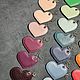 Брелок из натуральной кожи в форме сердца. Брелок. Nastya Klerovski. Ярмарка Мастеров.  Фото №4