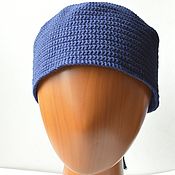 Аксессуары handmade. Livemaster - original item Caps: Hand-knitted men`s summer hat made of cotton. Handmade.