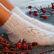 Аксессуары handmade. Livemaster - original item Fishnet socks feather with the beads. Handmade.
