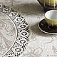 Tablecloth linen 100% 'Renaissance' beige d. .200. Tablecloths. flax&lace. Online shopping on My Livemaster.  Фото №2
