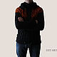 Order Men's cardigan zipper hooded. CUTE-KNIT by Nata Onipchenko. Livemaster. . Sweatshirts for men Фото №3