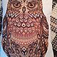 Embroidered pillow - toy "Owl". Pillow. Mashkin stuff. Online shopping on My Livemaster.  Фото №2