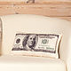 Подушка «Деньги на удачу» в виде 100 долларов, Подушки, Москва,  Фото №1