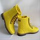 Order Boots felted Yellow. Zhanna. Livemaster. . Boots Фото №3
