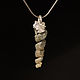 Pendant with a fossilized Gastropod mollusk Turritella. Pendants. Inaya Gems. Online shopping on My Livemaster.  Фото №2