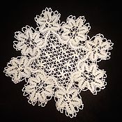Винтаж handmade. Livemaster - original item Vintage lace napkin, lace on bobbins. Handmade.