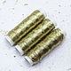 Threads Light gold metallized 100 m. Thread. Ostrov sokrovisch (Anastasiya Graf). Ярмарка Мастеров.  Фото №4