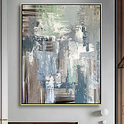 Картина Абстракция в офис Офисная картина с шикарными цветами
